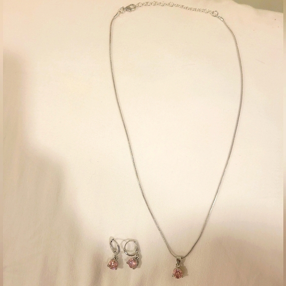 Silver and Purple Jewelry Set - Picture 3 of 3